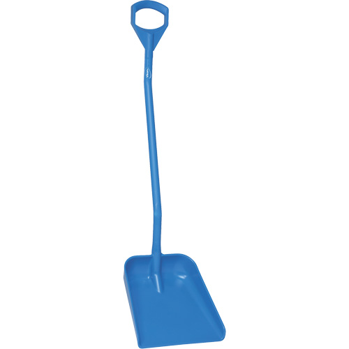 Pelle ergonomique &agrave; grande lame, Longueur de 51", Plastique, Bleu Consource