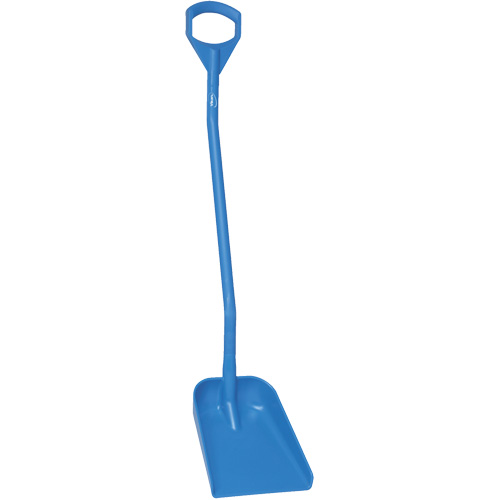 Ergonomic Small Blade Shovel, 50" Length, Plastic, Blue Consource