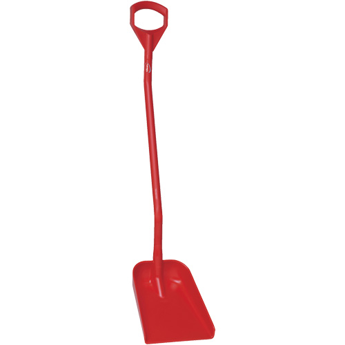 Pelle ergonomique &agrave; lame r&eacute;duite, Longueur de 50", Plastique, Rouge Consource