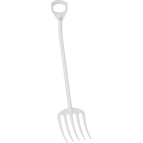 Hygienic Fork, 49" Length, Plastic, White Consource