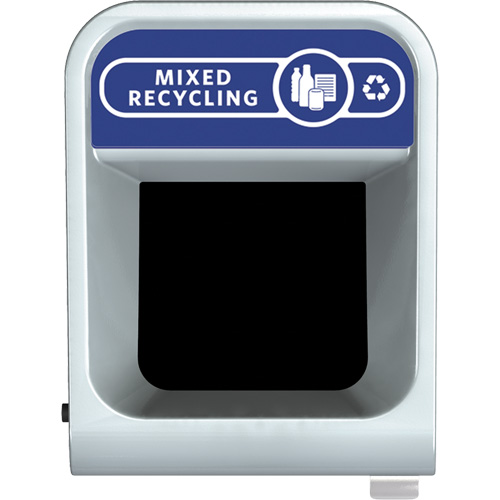 Conteneur pour d&eacute;chets de recyclage m&eacute;lang&eacute;s Configure, Vrac/Bord de rue/De bureau, Acier, 33 gal. US Consource