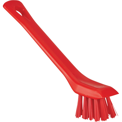 Brush with Scraping Edge, Stiff Bristles, 6" Long, Red Consource