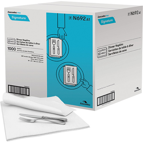 Serviettes de table Pro Signature, 1 pli, 15" x 15" Consource