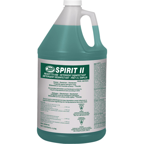 D&eacute;tergent d&eacute;sinfectant Spirit II, 4 L, Cruche Consource