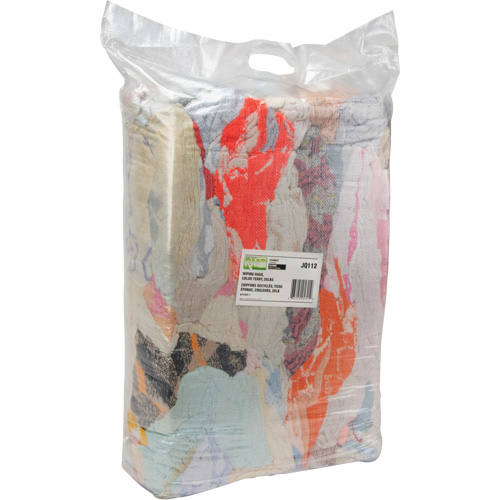 Chiffons fabriqu&eacute;s &agrave; partir de mat&eacute;riaux recycl&eacute;s, Tissu &eacute;ponge, M&eacute;lange de couleurs, 25 lb Consource