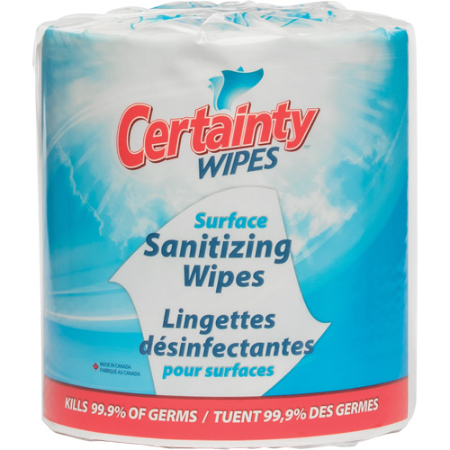 Lingettes d&eacute;sinfectantes pour surfaces, Pochette Consource