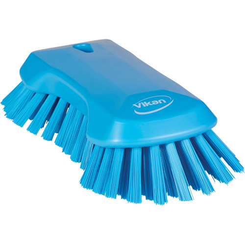 Brosse &agrave; main, Soies Tr&egrave;s ferme, Longueur de 9-1/10", Bleu Consource