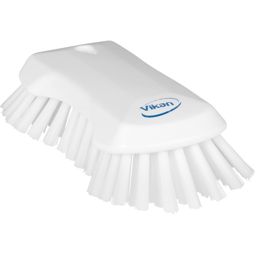 Hand Brush, Extra Stiff Bristles, 9-1/10" Long, White Consource