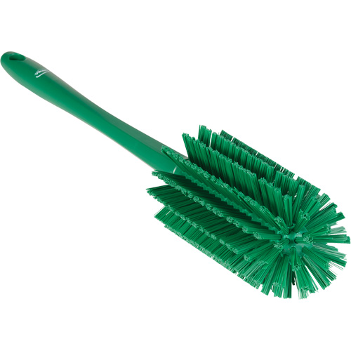 Brosse moyenne avec manche, Soies Ferme, Longueur de 17", Vert Consource