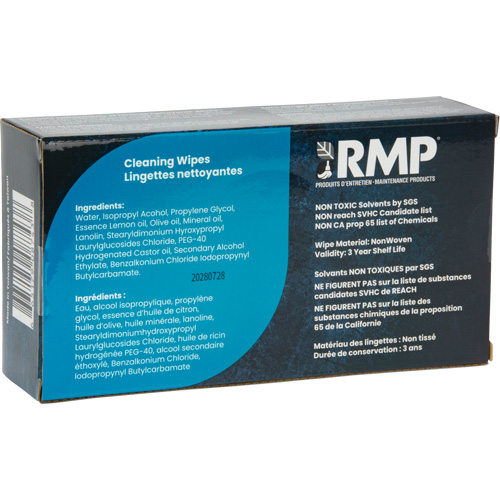 X-Large Cleaning Wipes, 80 Wipes, 8" x 8" Consource