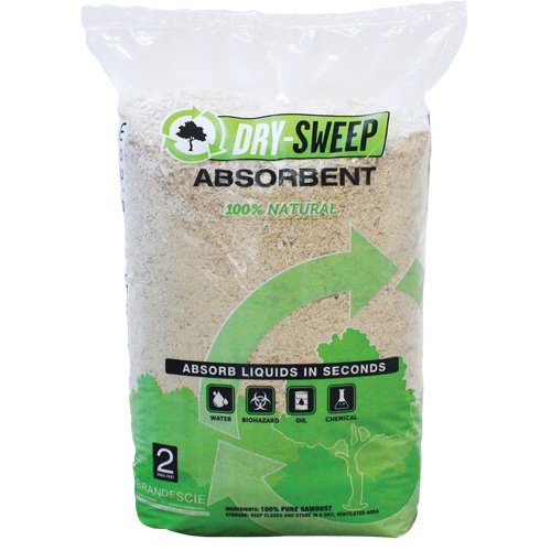 Absorbant naturel biod&eacute;gradable Dry Sweep, Sac, 22 lb (10 kg) Consource