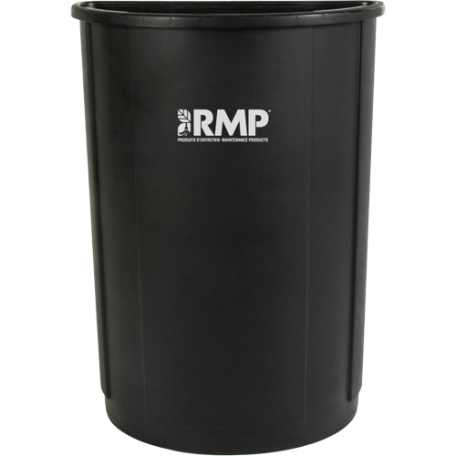 Poubelle demi-ronde, Poly&eacute;thyl&egrave;ne, 21 gal. US Consource