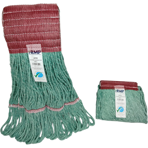 Wide-Band Mop Head, Antimicrobial/Floor Finishing/Specialty, Cotton/Rayon/Synthetic, Loop Style Consource
