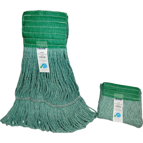 Wide-Band Mop Head, Antimicrobial/Floor Finishing/Specialty, Cotton/Rayon/Synthetic, Loop Style Consource