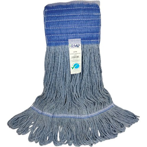 Wide-Band Mop Head, Antimicrobial/Floor Finishing/Specialty, Cotton/Rayon/Synthetic, Loop Style Consource