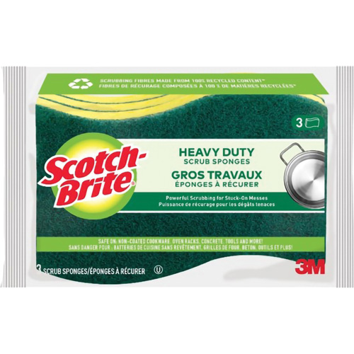 &eacute;ponge &agrave; r&eacute;curer pour les travaux intenses Scotch-Brite, &agrave; r&eacute;curer, 2-3/5" la x 4-2/5" l Consource