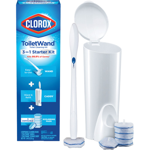Ensemble de d&eacute;marrage de ToiletWand d&eacute;sinfectante jetable 3-en-1 Consource