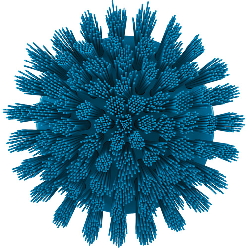 HyDrive Round Drill Brush, Extra Stiff Bristles, 3-1/10" Long, Blue Consource