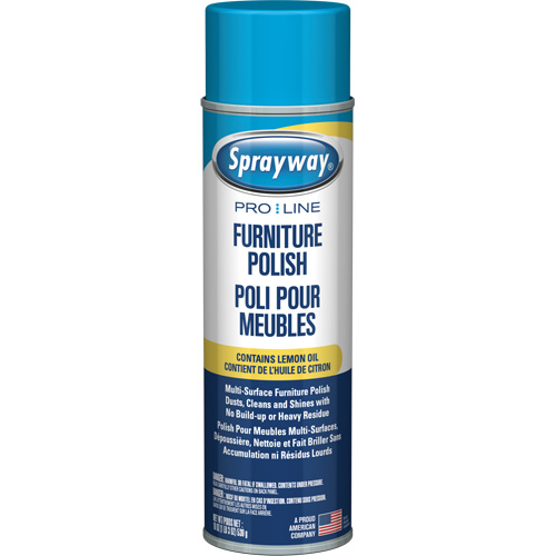 Polissage pour mobilier Pro Line avec huile de citron, 19 oz., Canette a&eacute;rosol Consource