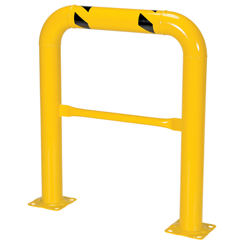 Garde-corps &agrave; profil &eacute;lev&eacute; pour machines, 3' la x 3,5' h, Jaune Consource