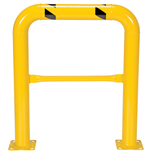 Garde-corps &agrave; profil &eacute;lev&eacute; pour machines, 3' la x 3,5' h, Jaune Consource