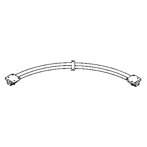 Ceiling Mounted 90° Curved Curtain Partition Track, 3' L Consource