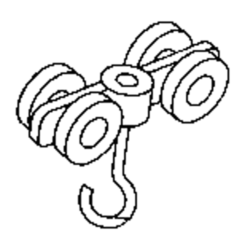 Curtain Partition Track Double Steel Roller Consource