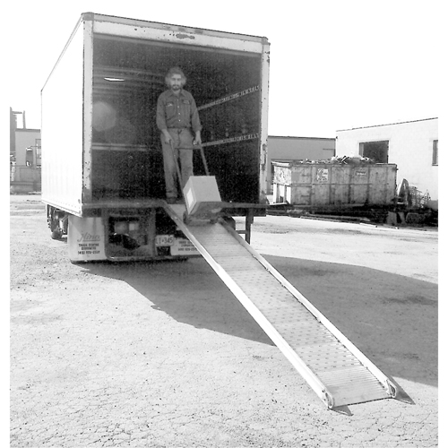 Aluminum Walk ramps with Perforated Traction Grip, 1000 lbs. Capacity, 24" W x 16' L Consource