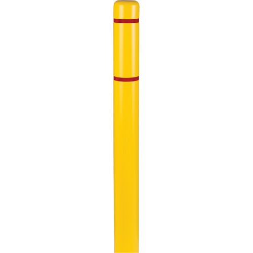 Polyethylene Bollard Covers, 4-1/2" Dia. x 52" L, Yellow Consource