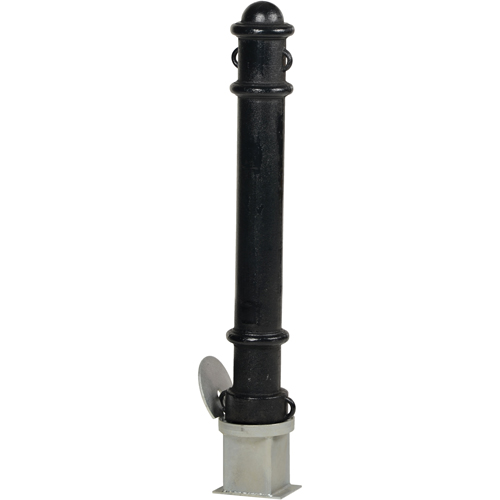 Bornes d&eacute;coratives amovibles, Acier, 40" h x 4-1/2" la, Noir Consource