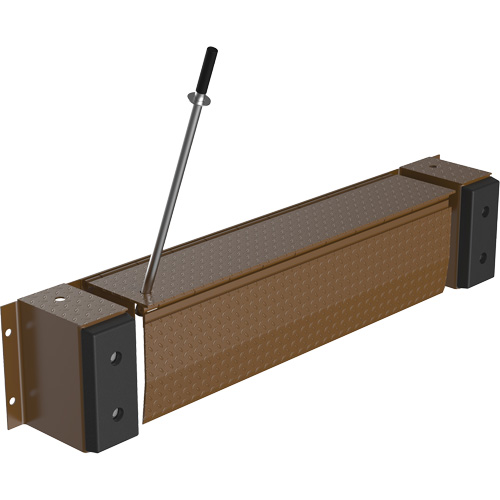 Niveleur de quai m&eacute;canique Edge-O-Dock, 93" la, 66" Largeur de la plateforme, 29" Port&eacute;e Consource