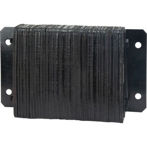 Laminated Dock Bumpers, Horizontal, Rubber, 18" W x 4" D x 12" H Consource