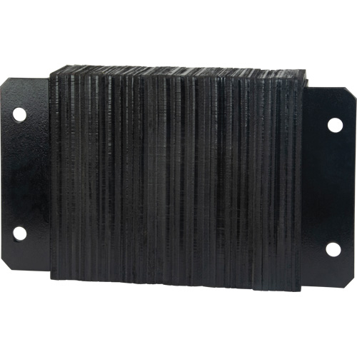 Laminated Dock Bumpers, Horizontal, Rubber, 18" W x 4" D x 12" H Consource