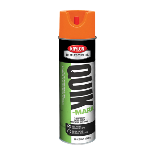 Peinture de marquage industrielle &agrave; base d'eau pour le travail en hauteur Quik-Mark, 17 oz, Canette a&eacute;rosol Consource