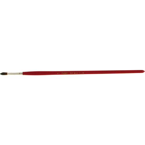 Round Marking Paint Brush, 3/16" Brush Width, Camel Hair, Wood Handle Consource