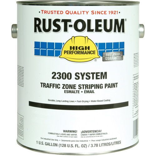 2300 System Traffic Zone Striping Paint, Yellow, Gallon Consource