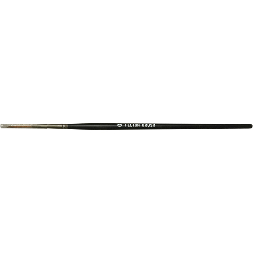 Pinceau plat pour artiste, Largeur de la brosse de 6 mm, Martre rouge, Manche &agrave; Bois Consource