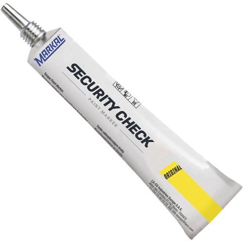 Security Check Paint Marker, 1.7 oz., Tube, Yellow Consource