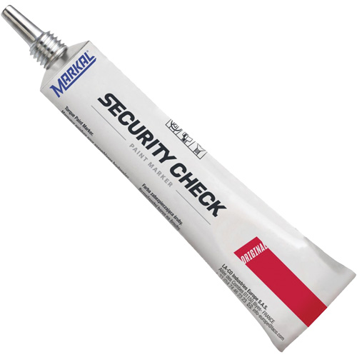 Marqueur de peinture de contr&ocirc;le de s&eacute;curit&eacute;, 1,7 oz, Tube, Rouge Consource