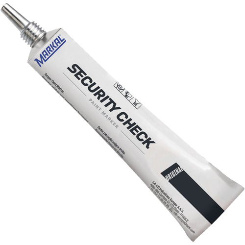 Security Check Paint Marker, 1.7 oz., Tube, Black Consource
