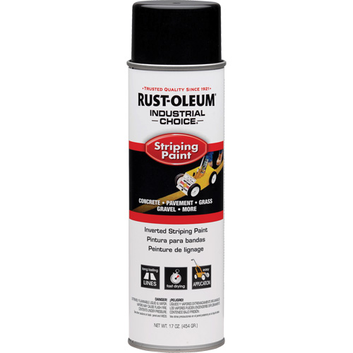 S1600 System Inverted Striping Paint, Black, Aerosol Can Consource