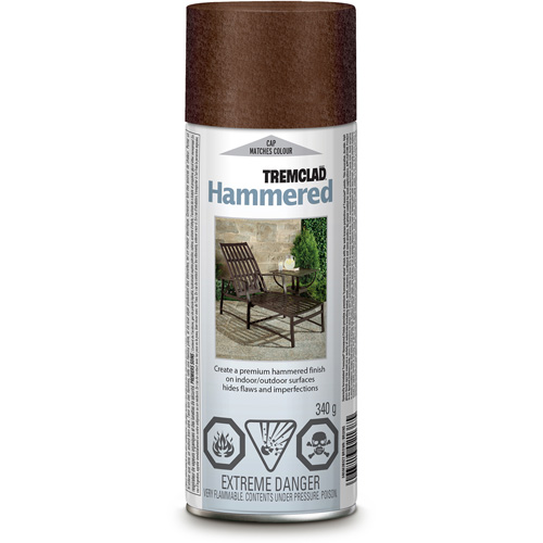 Tremclad&reg; Paint, Brown, Gloss/Hammered, Aerosol Can Consource