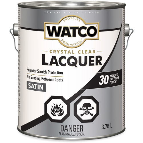 Laque pour bois Watco, 3,78 L, Transparent, Satin Consource