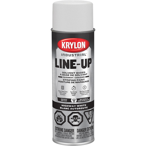 Professional Solvent-Based Marking Paint, White, 18 oz., Aerosol Can Consource