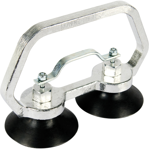 Appareils &agrave; ventouses - Ventouse double industrielle, 30 lb Capacit&eacute;, 3", Barre &agrave; tirer, 7" Longueur de la manche Consource