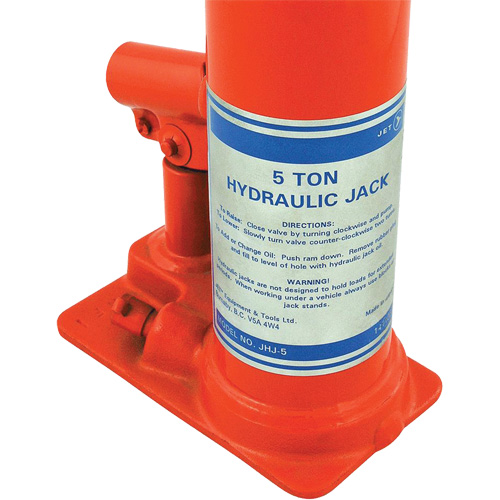 JHJ-5 Super Heavy-Duty Bottle Jack, 5 Ton(s), 15-3/8" Raised Height Consource
