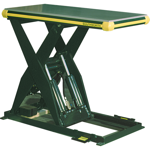 Table &eacute;l&eacute;vatrice hydraulique &agrave; ciseaux Backsaver, Acier, 24" la x 48" lo, Capacit&eacute; 4000 lb Consource