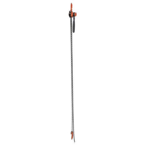 Mini palan &agrave; levier, Lev&eacute;e 10', Cabacit&eacute; 1000 lb (0,5 tonne), Chaîne en Acier Consource