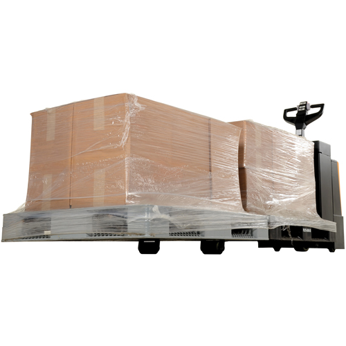 Fully Powered Electric Pallet Truck With  Stand-On Platform, 4500 lbs. Cap., 96" L x 30" W Consource