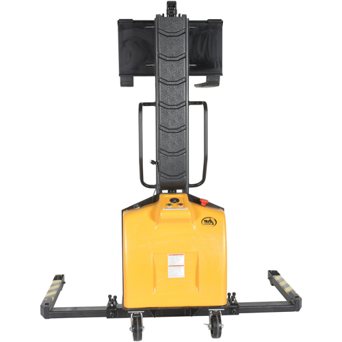 Narrow Mast Powered Lift Stacker, Electric Operated, 1500 lbs. Capacity, 63" Max Lift Consource
